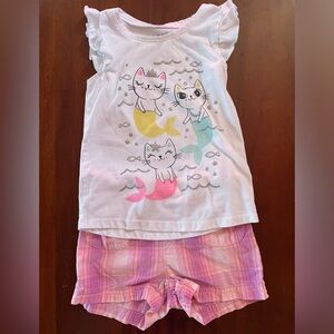Jumping Beans girls’ size 3T 2-piece summer outfit